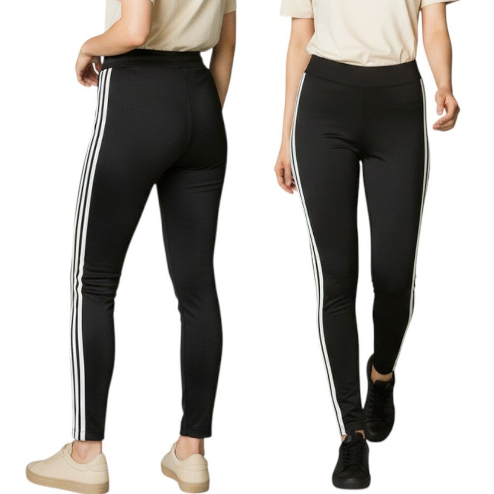 Derek Lam 10C and Athleta Colab Black Side Zipper Leggings Women's Size S